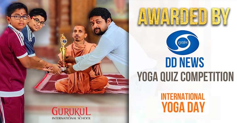 Awarded by DD News in Yoga Quiz Competition