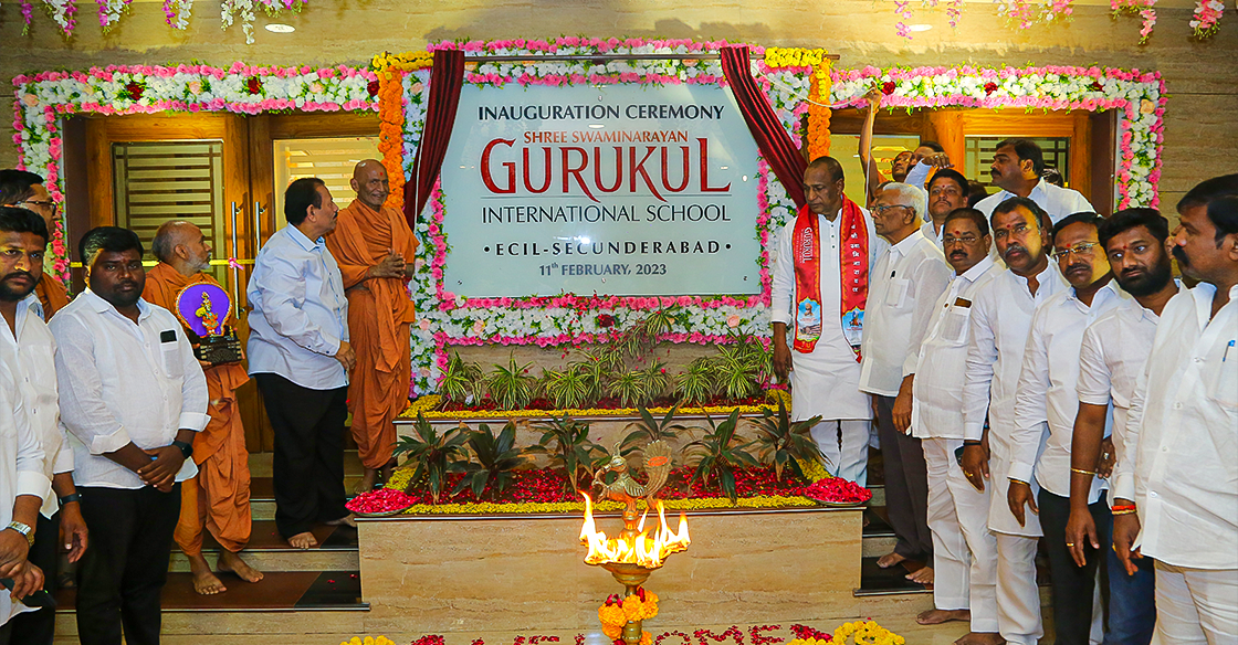 Inauguration Ceremony of Shree Swaminarayan Gurukul International School- Secunderabad.