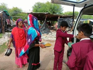 Food Distribution - Gurukul Vidyanagar