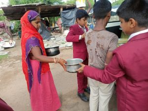 Food Distribution - Gurukul Vidyanagar