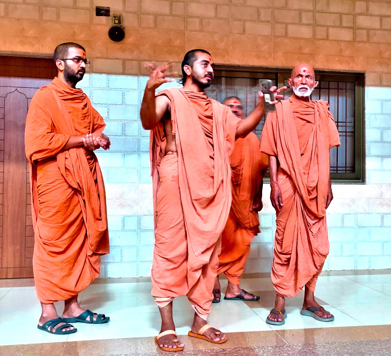 Mahant Swamiji’s Visit to Gurukul Vijayawada Campus