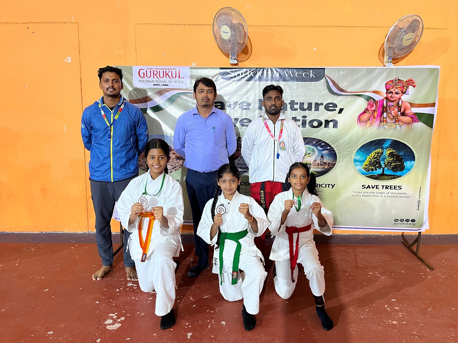 Medals by Gurukul NTPC Lara Students at SGFI Games