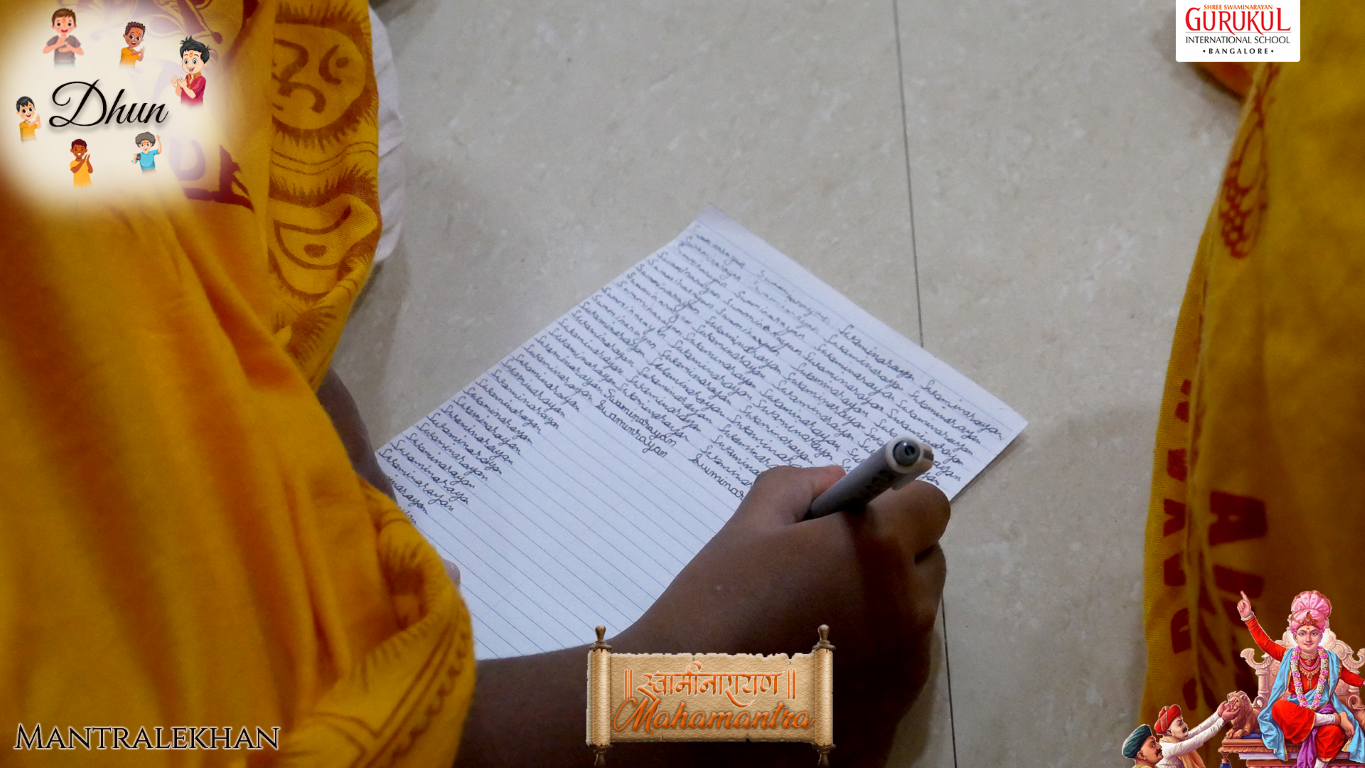 A Spiritual Journey: Mantra Lekhan at Shree Swaminarayan Gurukul Bangalore