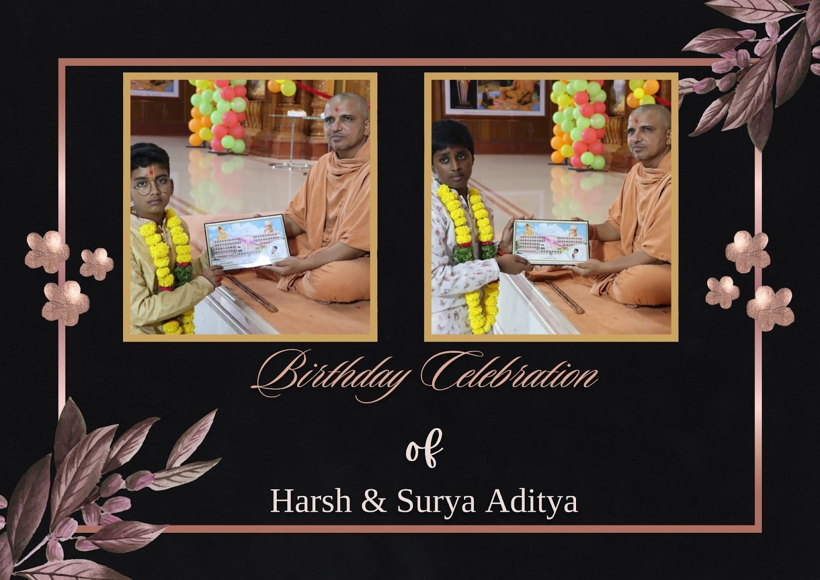 Birthday celebration of Harsh & Surya aditya