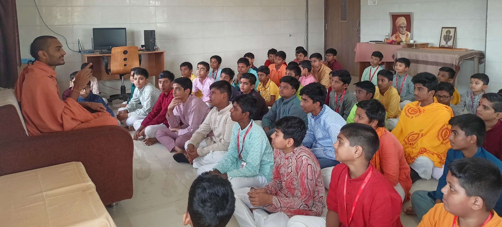 60+ Students adopted the Pooja of God Voluntarily