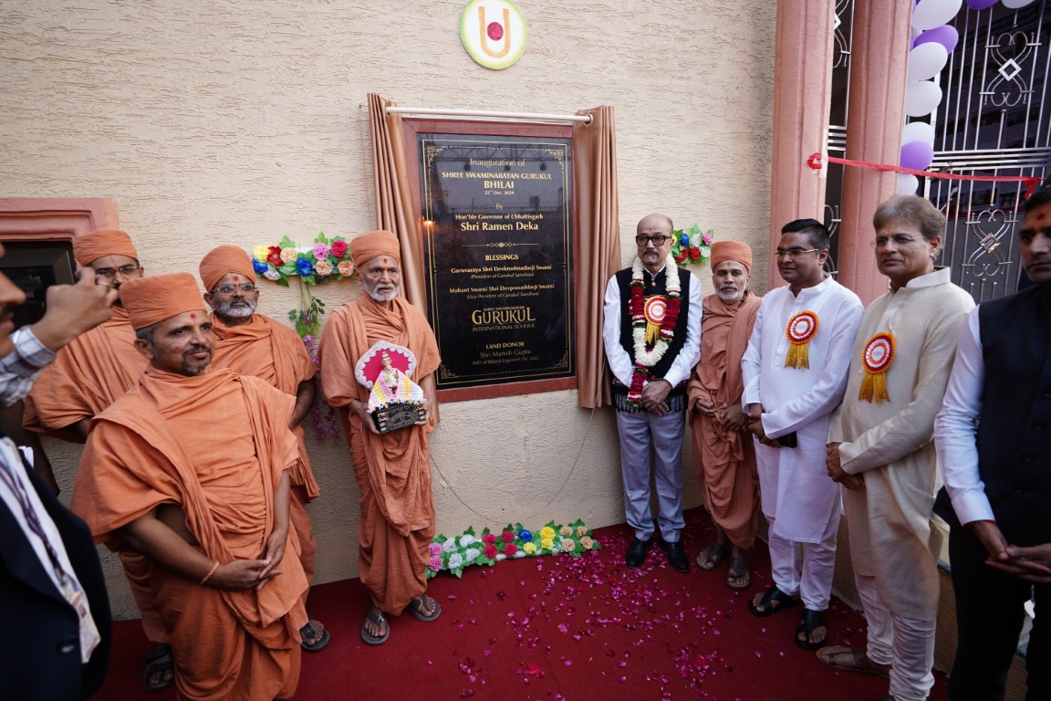 Bhilai Gurukul Inauguration Marks New Milestone for Shree Swaminarayan Gurukul International School