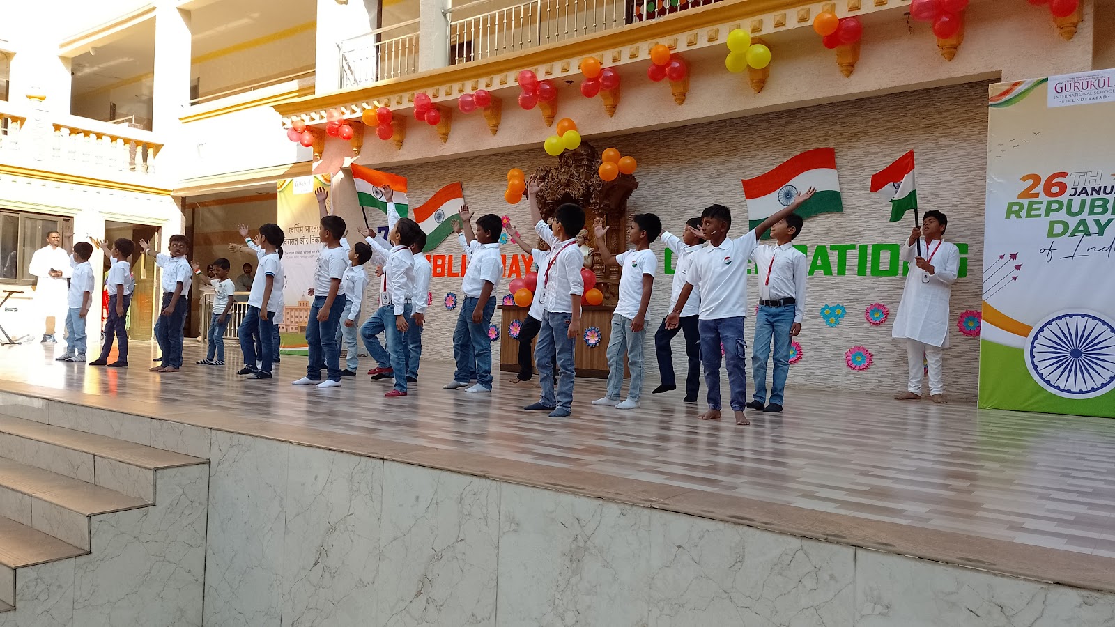 Honoring Our Nation on the 76th Republic Day at Gurukul