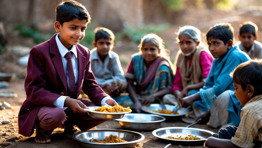 Serve food to the poor and needy.