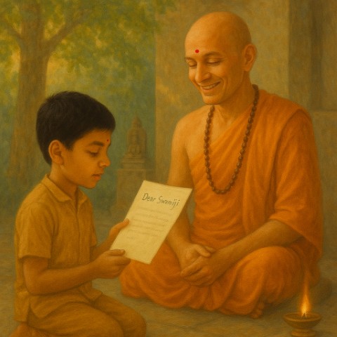Write a Gratitude Letter to a Swamiji & Read it to him