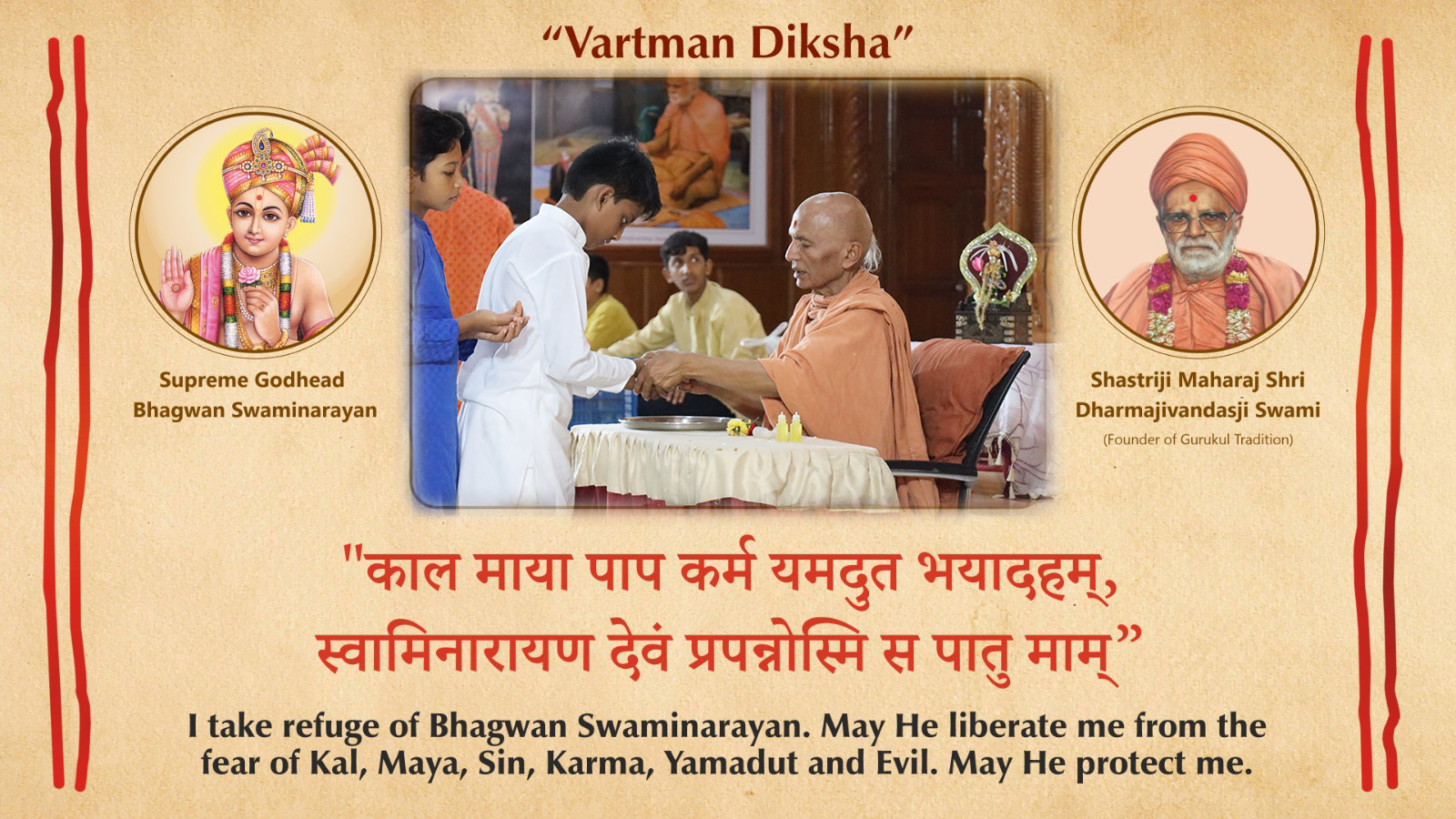 Vartman Diksha in Divine Presence of Mahant Swamiji