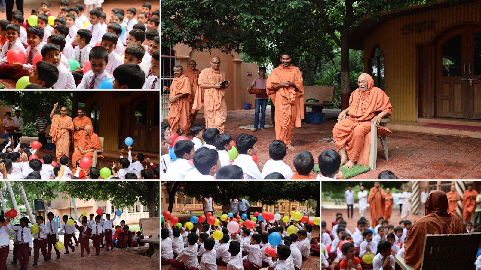 Gurumaharaj’s Graceful Interaction with Primary Students
