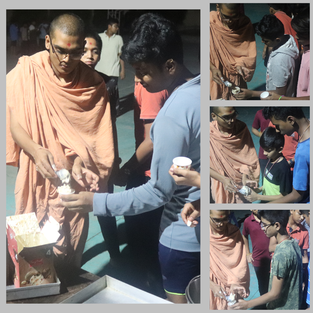 Ice Cream Party For     Ekadashi Fasting Students