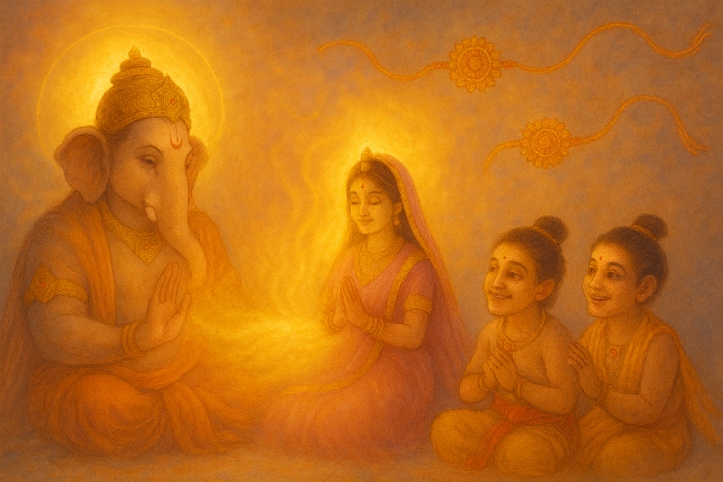 Santoshi Maa And Sons Of Ganesha Story Rakshabandhan