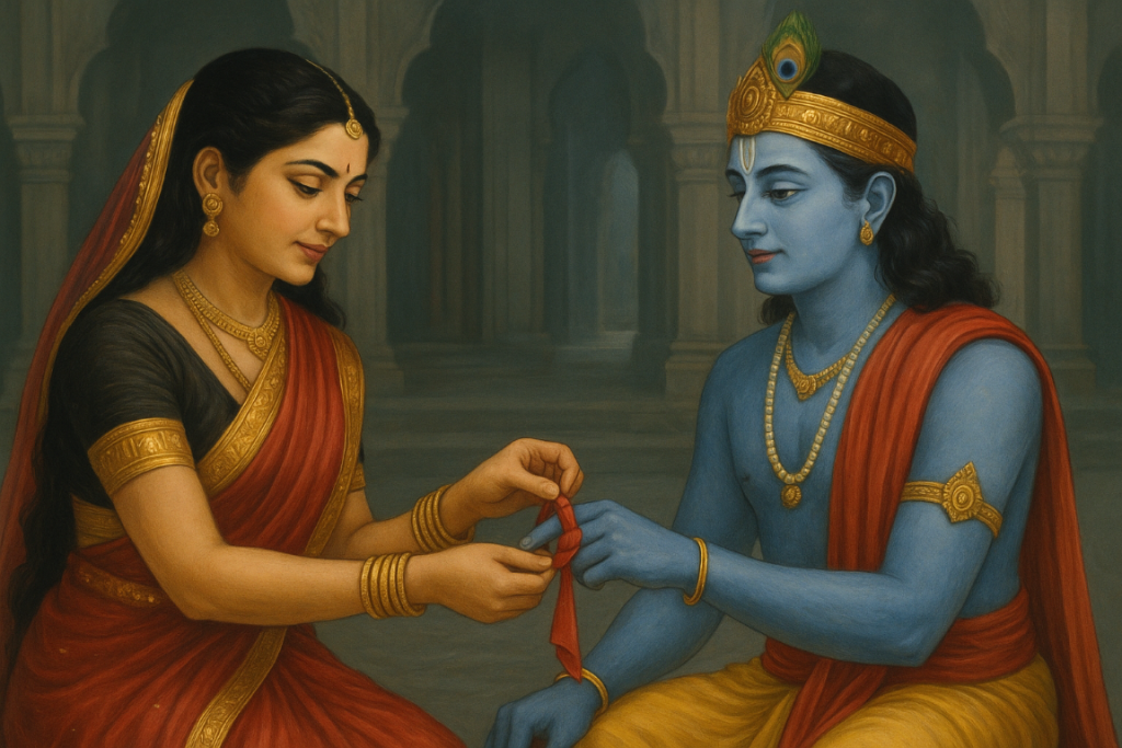 Draupadi And Krishna Story Rakshabandhan