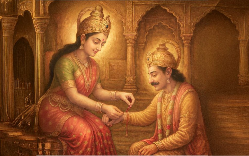 Lakshmi Ji And King Bali Rakshabandhan