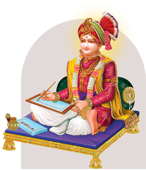Bhagwan Swaminarayan Writing Shikshapatri