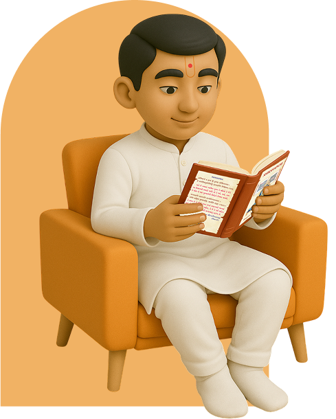 Boy Reading Shikshapatri