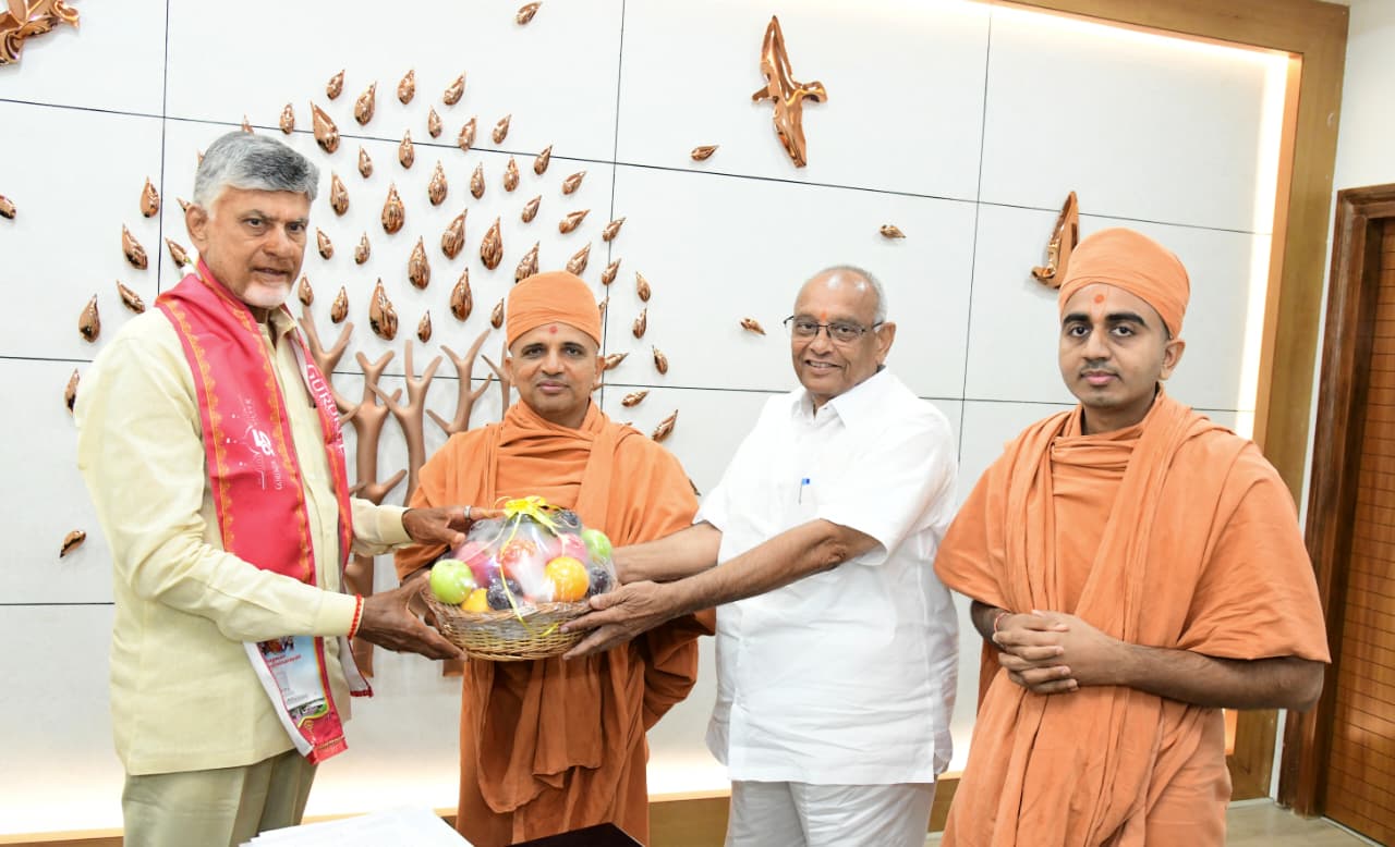 Swaminarayan Gurukul Trust Meets Hon’ble CM to Strengthen Value-Based Education in Andhra Pradesh