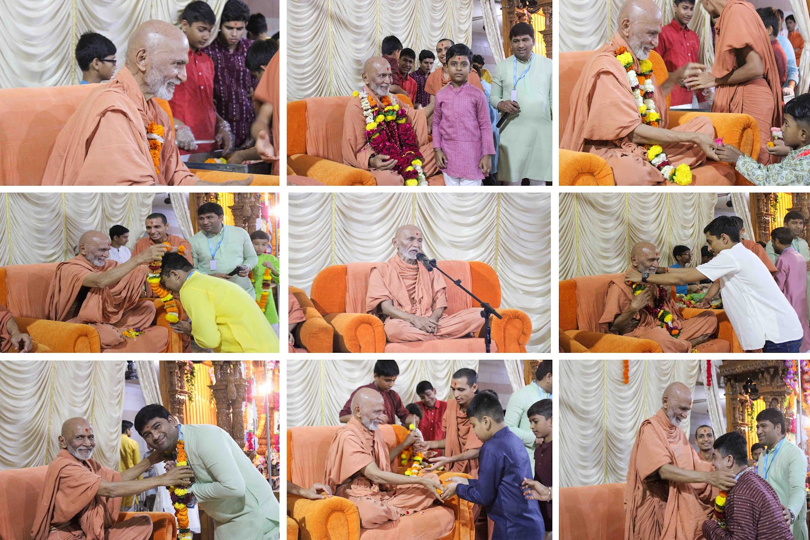 Divine Blessings Mahant Swamiji at Gurukul