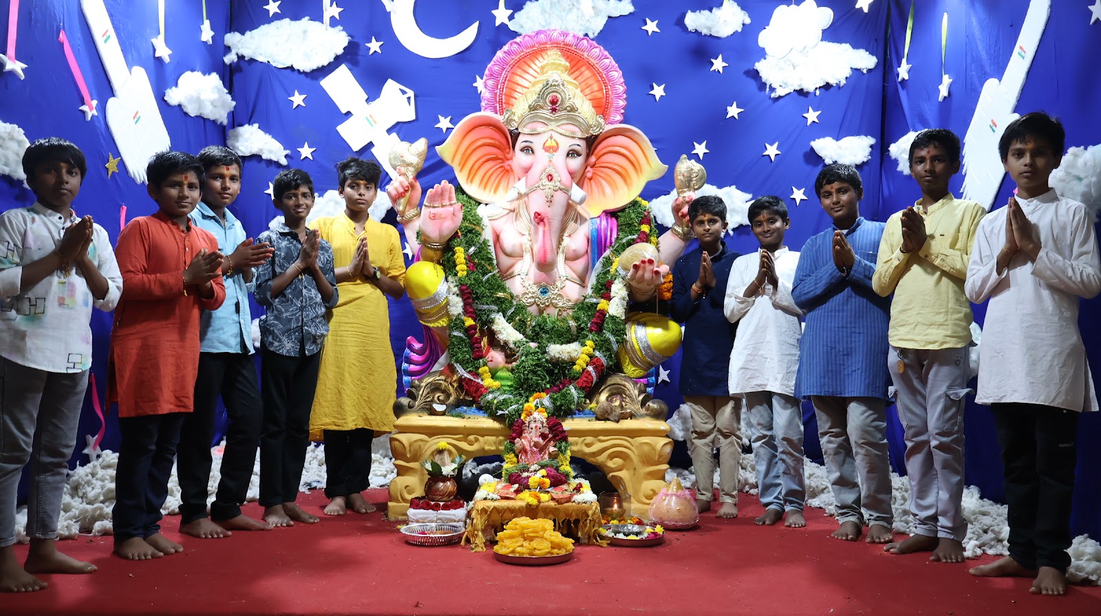 Ganesh Poojan By Students