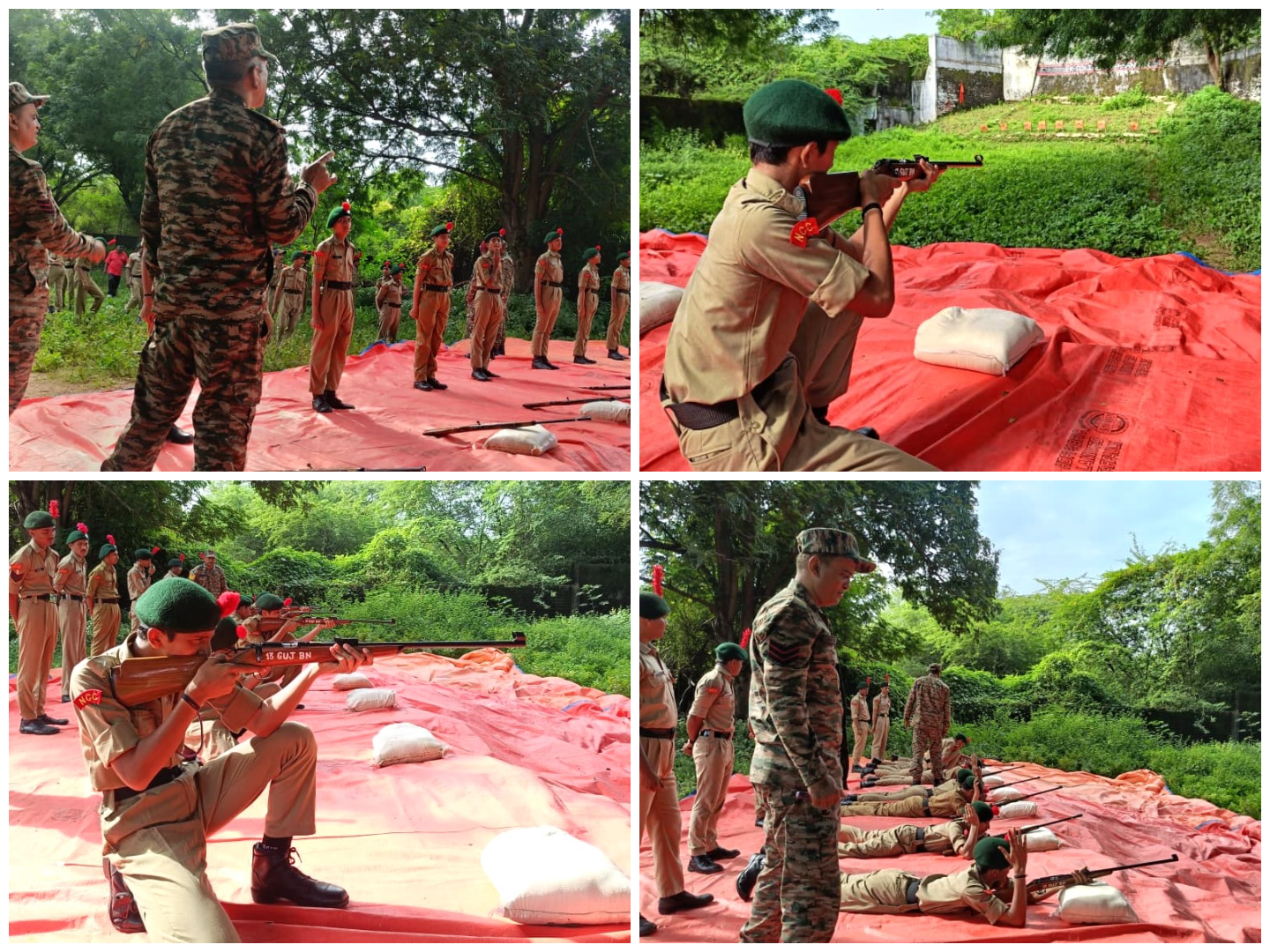 Firing Practice for NCC Cadets