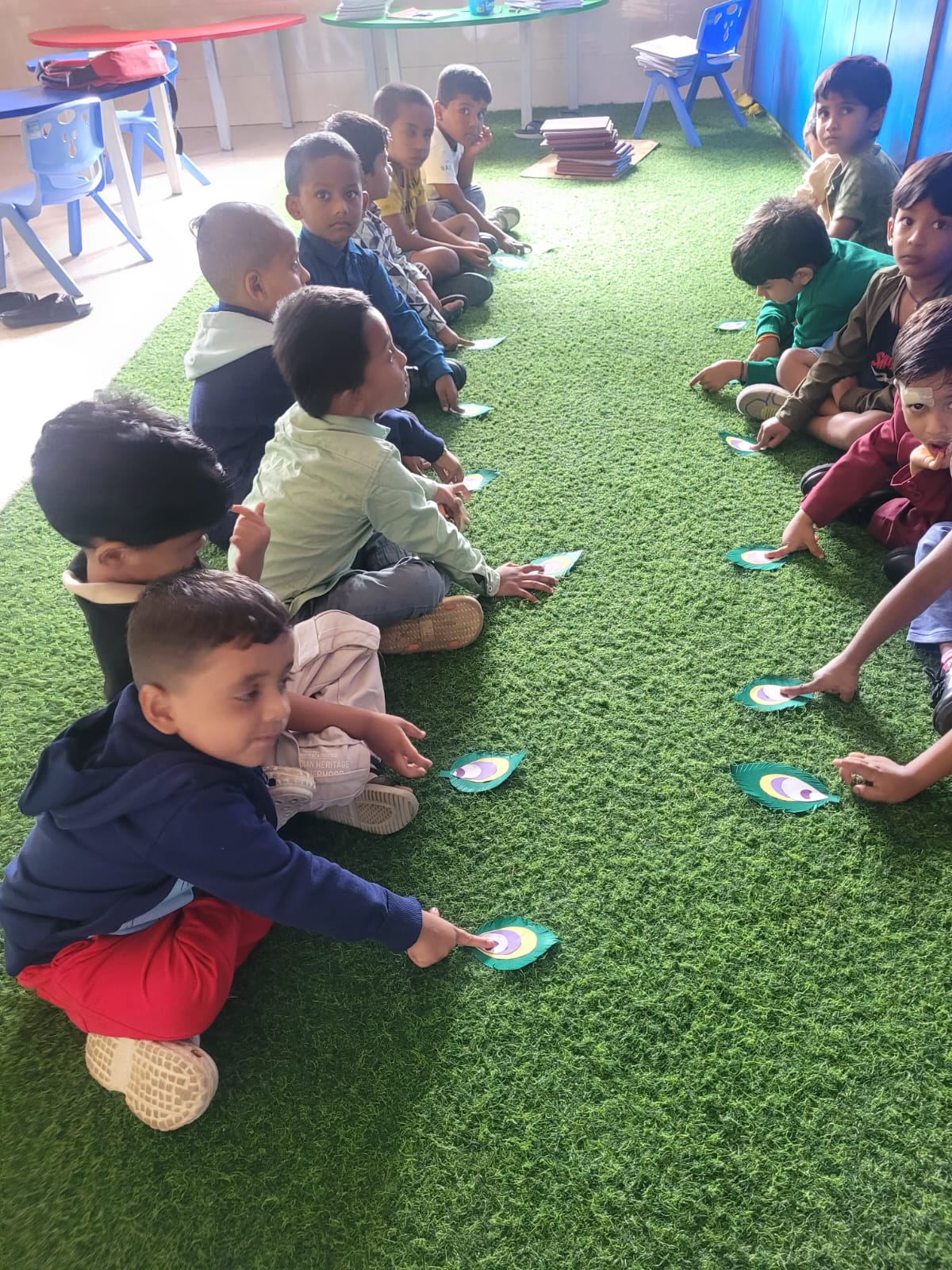 Peacock Feather Making Activity – LKG