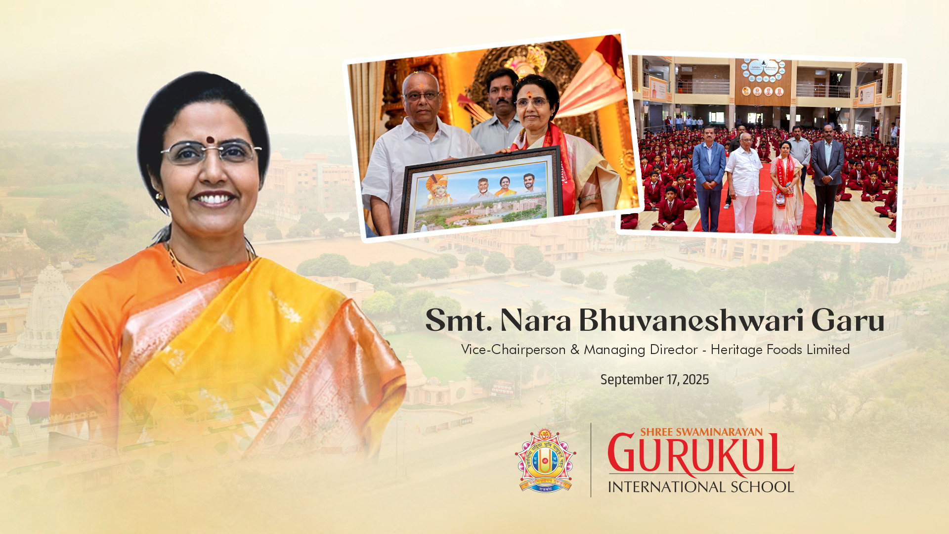 Visit of Smt Nara Bhuvaneshwari Garu – Managing Director of Heritage Foods Limited