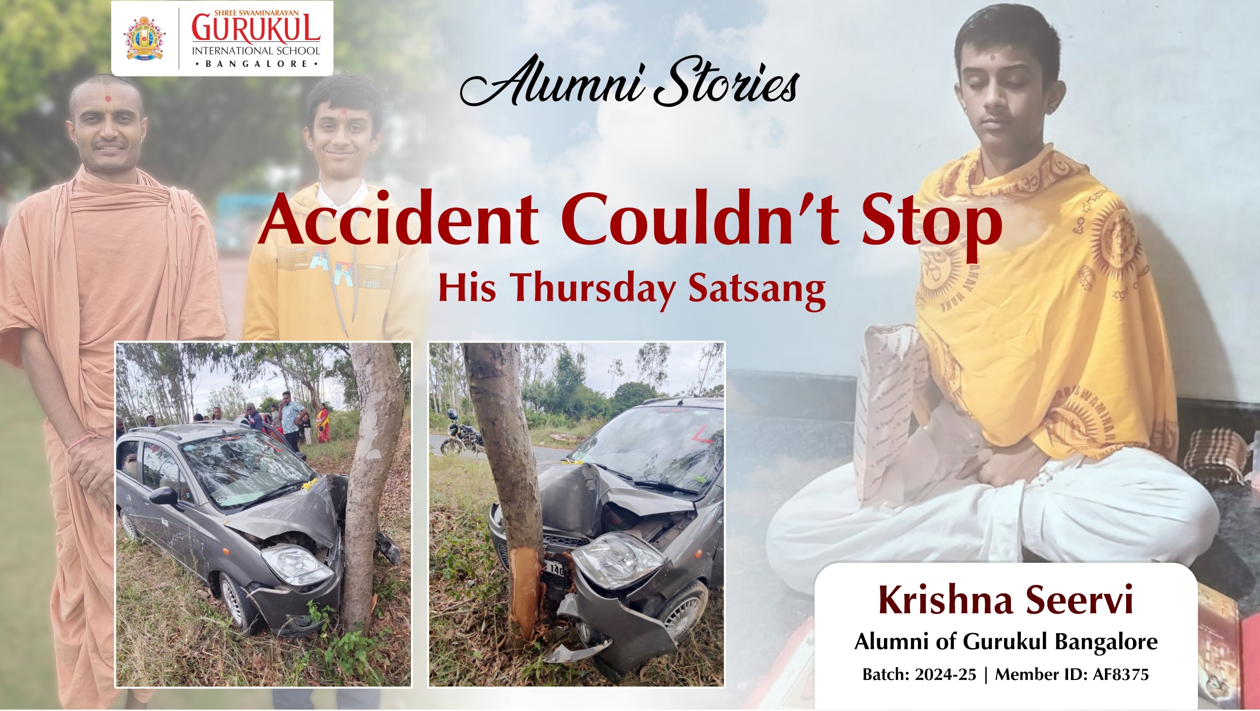 Accident Couldn’t Stop His Thursday Satsang