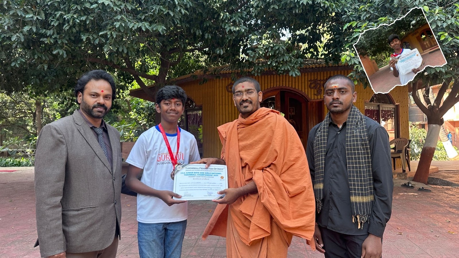 Throwball Ball federation of india 2nd medal winner
