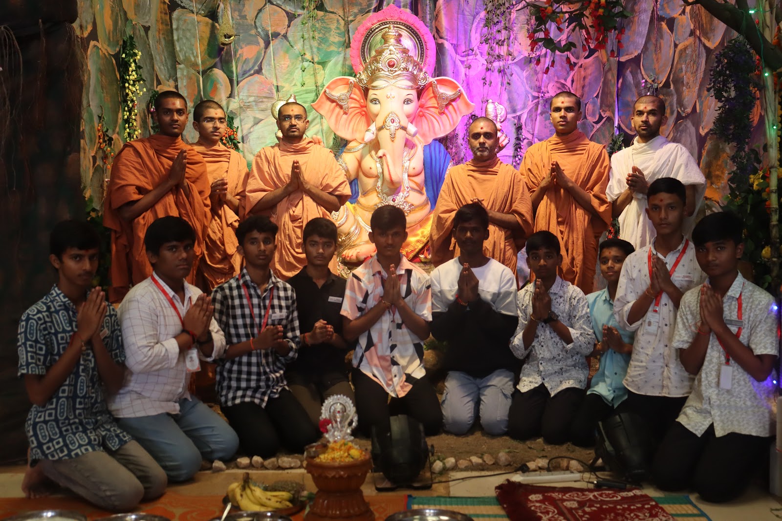 Pooja Of Ganeshji By Saints