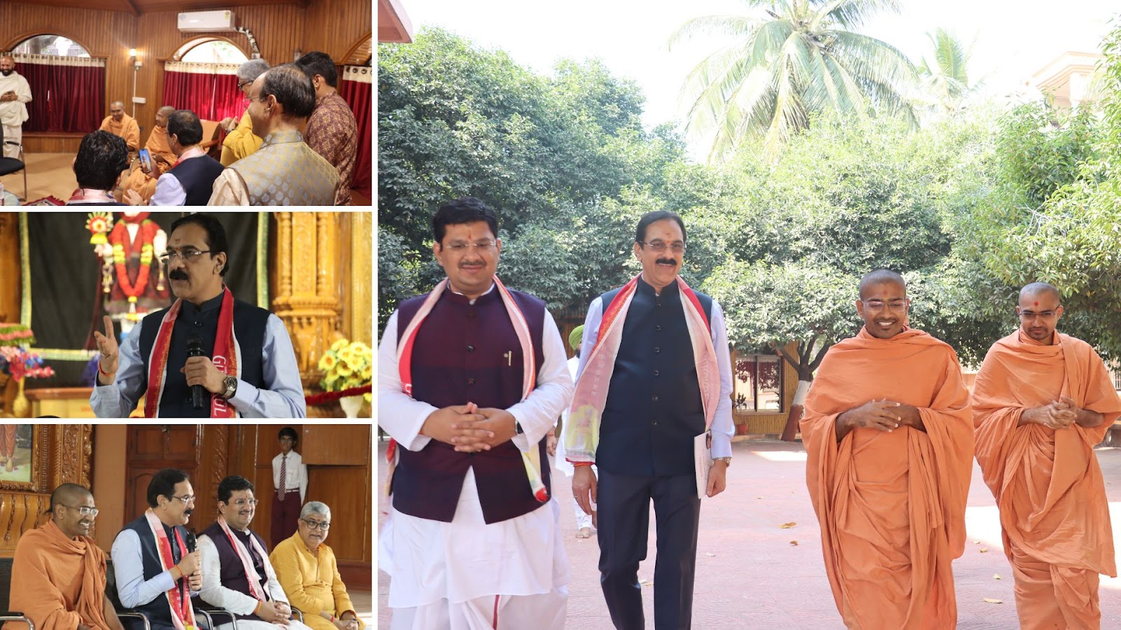 Visit of Geeta Pariwar Leaders at Shree Swaminarayan Gurukul