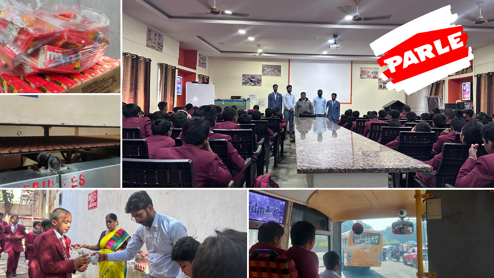 Class 5th & 6th Visit to Parle’s Factory