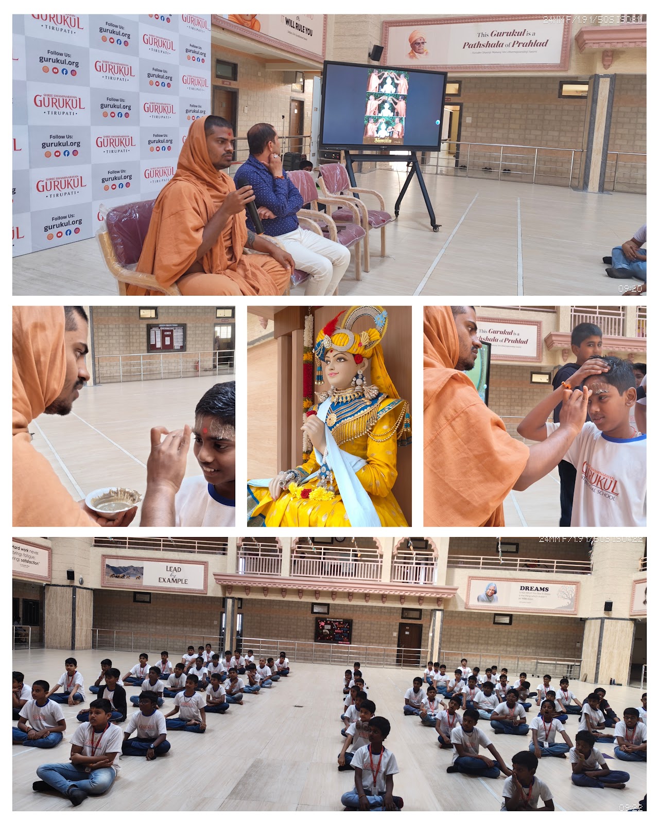 Brahmotsav Chandan Prasad Blesses Gurukul Students