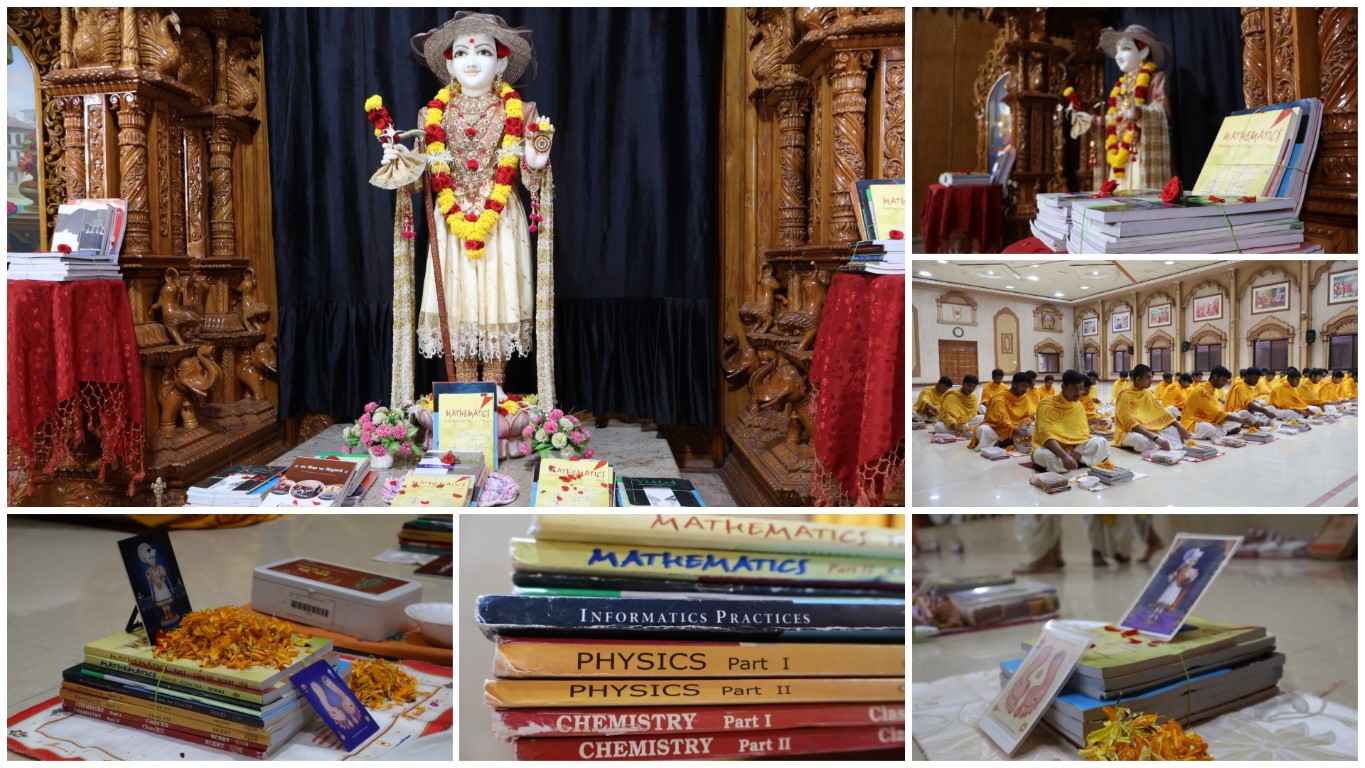 Books Puja by Pre 12 Students