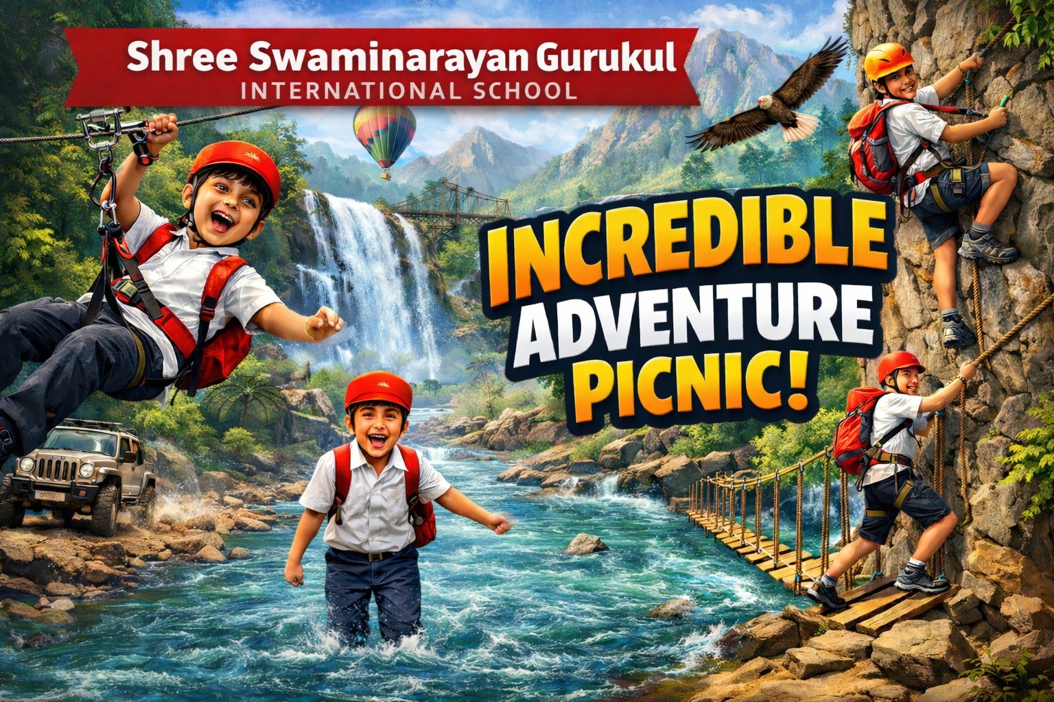 School Picnic to Rock Sport, Sanand