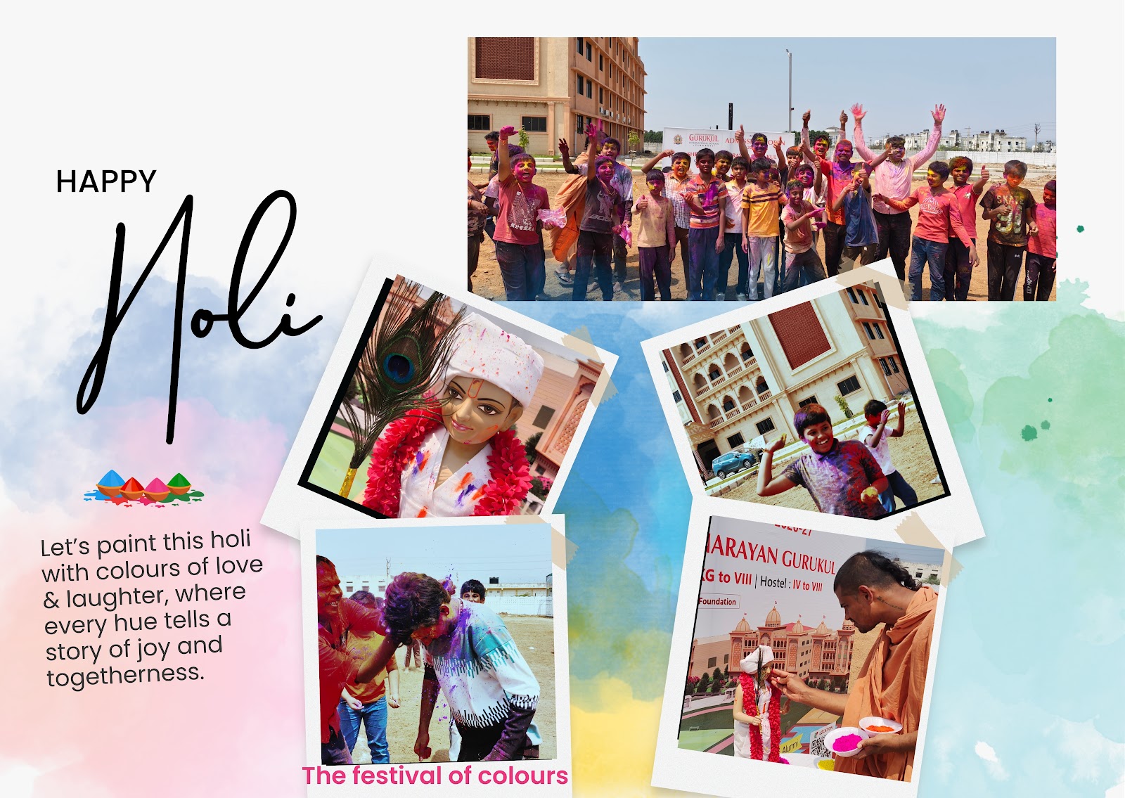 “Colours of Joy – Holi Celebration at Gurukul”