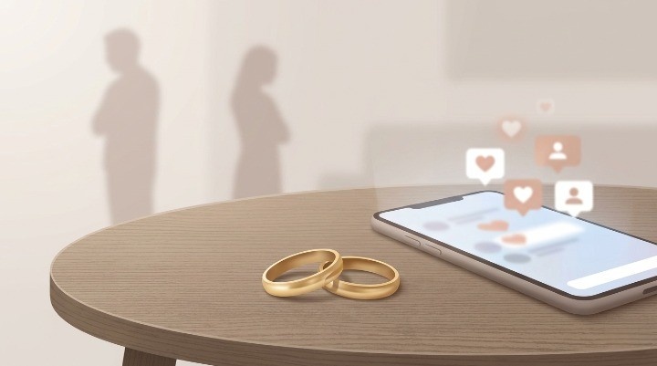 Adultery, The Power To Defeat Kali! : A Modern Editorial Representation Of How Digital Distractions And Social Media Notifications Can Create Emotional Distance And Strain Commitment In Relationships.