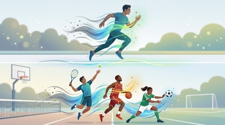 Illustration Showing Exercise And Running Improving Mood By Boosting Energy And Body Chemistry