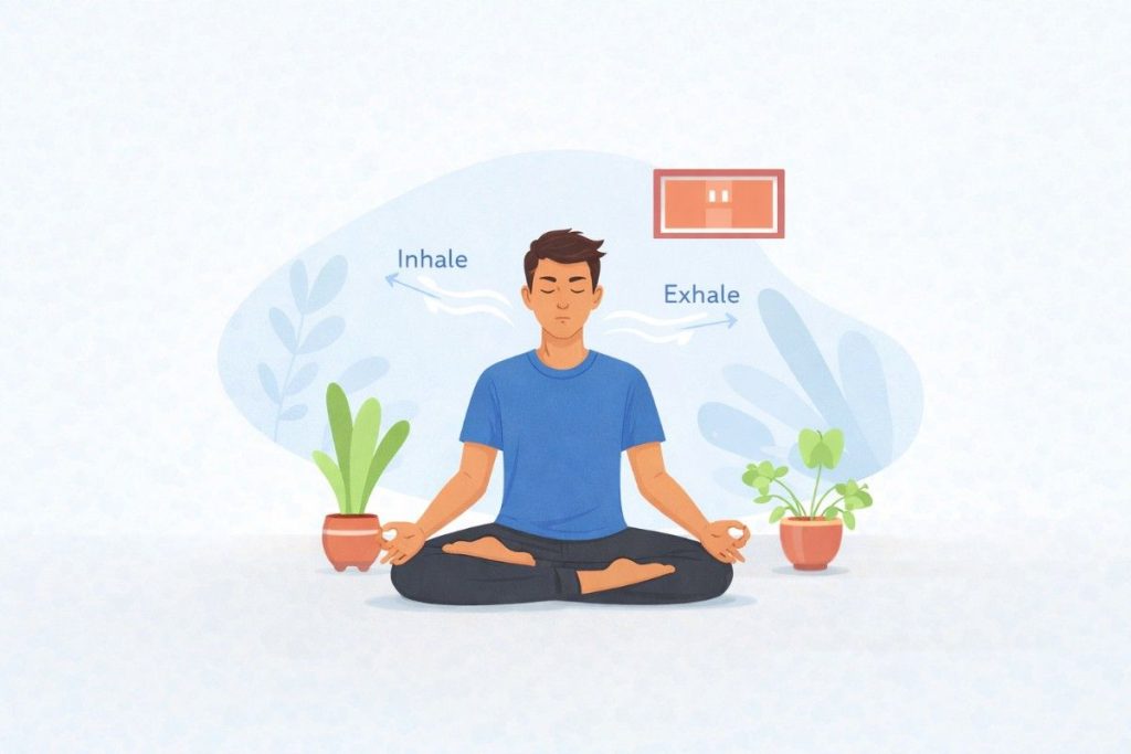 Meditation With Peaceful Surrounding