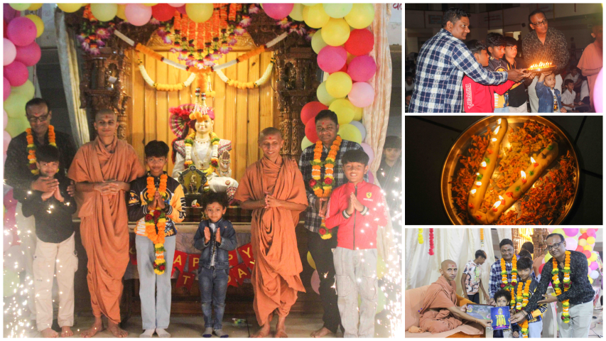 Vidit’s Blessed Birthday with Swamiji’s Grace 
