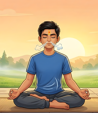 16 Do Kapal Bhati Pranayam For 6 Mins Small, Fitness Activity House Cleaning