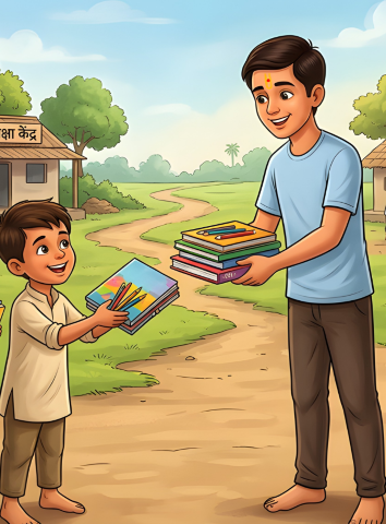 24 Donate Books And Stationery To Orphan Students Small, Compassion Activity House Cleaning