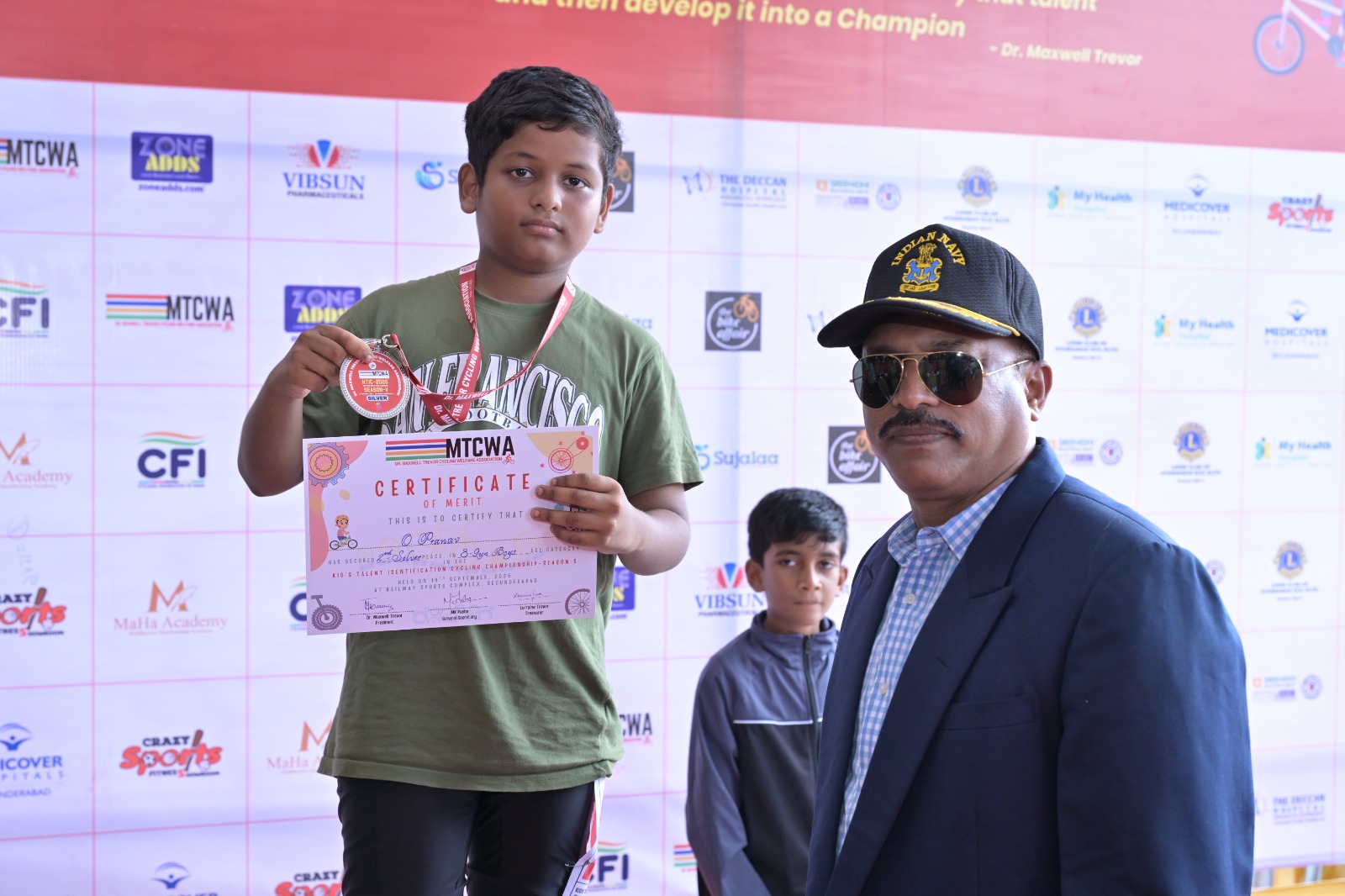 Pranav Shines with Silver in S-5 Cycling Championship