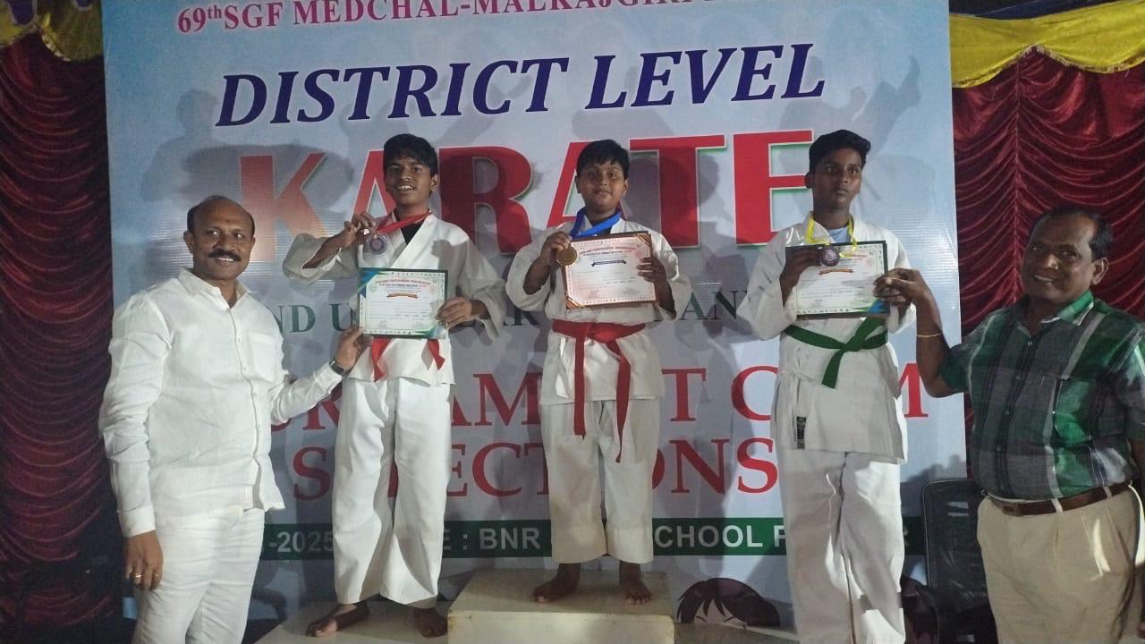 Karthik Satrangi Wins Gold in Karate Championship