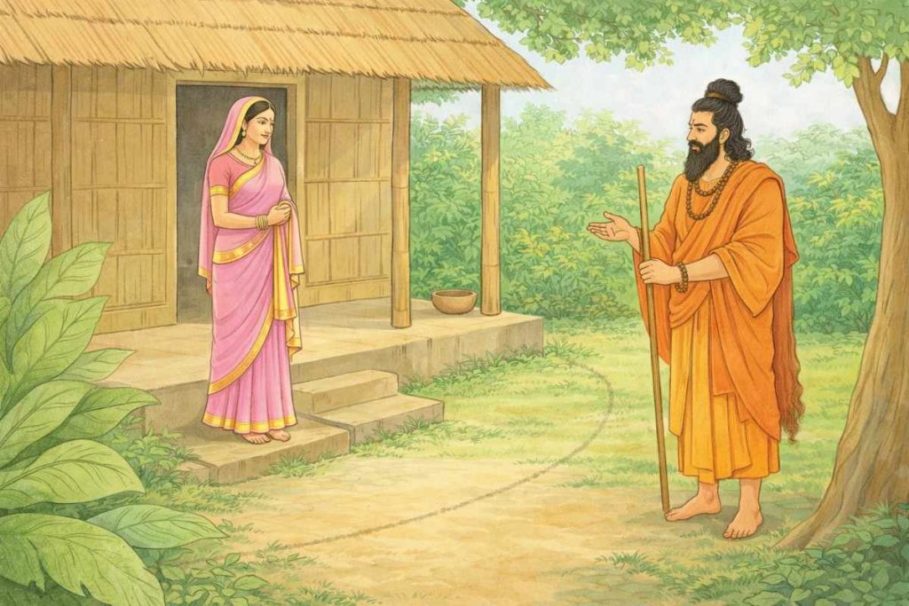 Sita And Ravana In The Forest