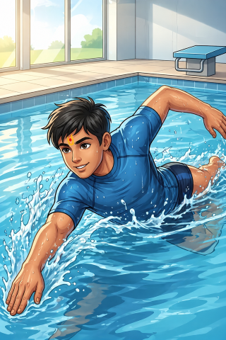 Swimming, Fitness Activity House Cleaning