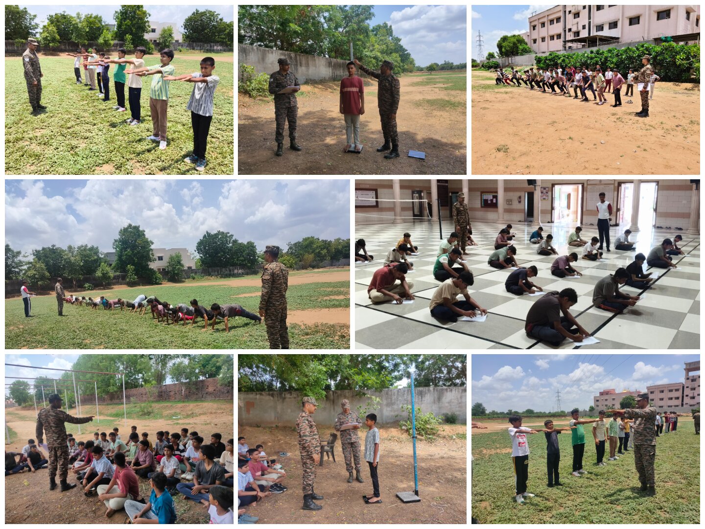 NCC cadet Selection at Vidyanagar