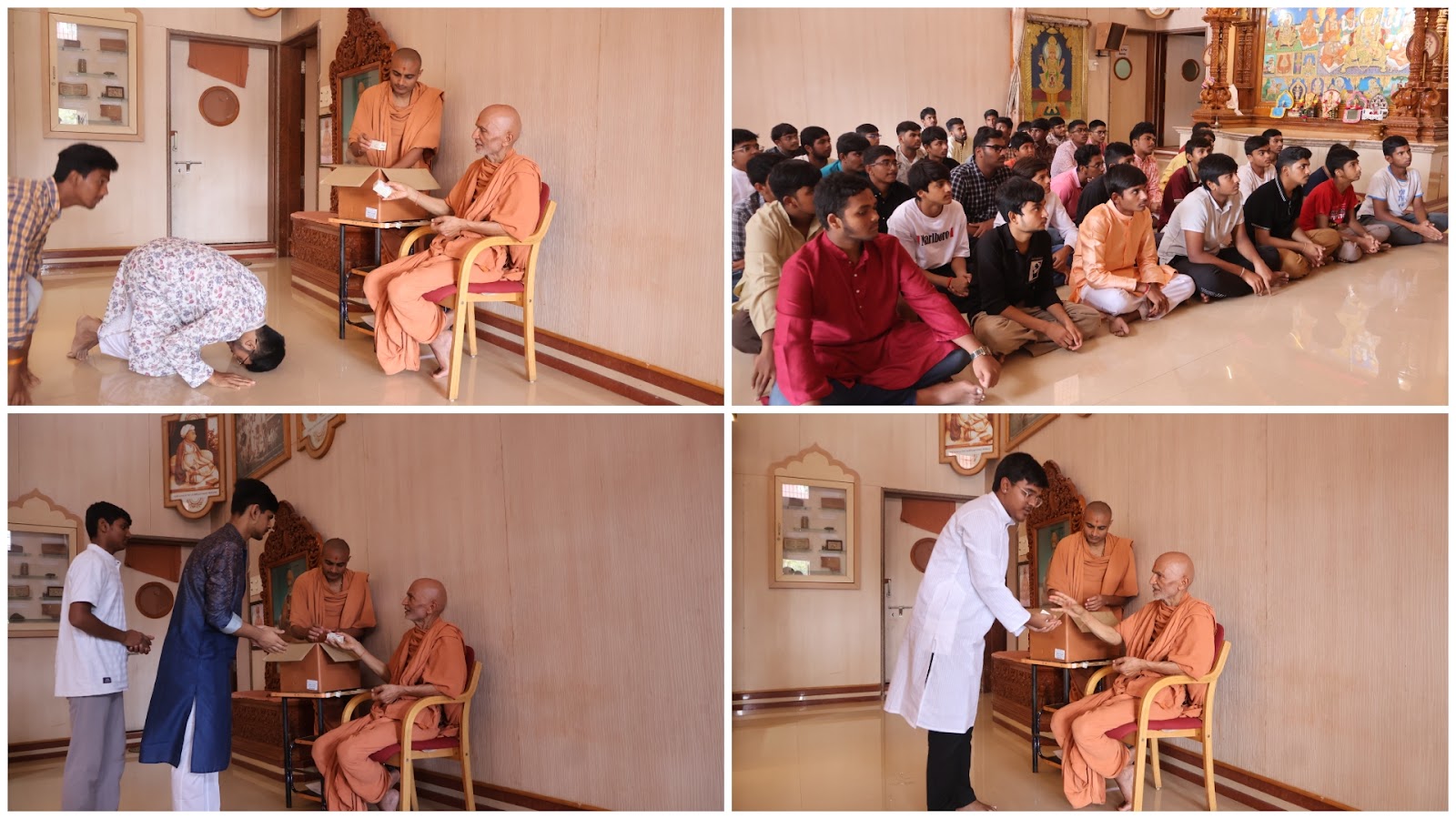 Special Prasad Given to Vrath Student By Pujya Mahant Swamiji